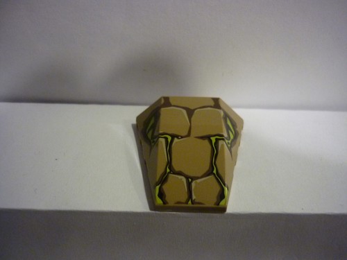 Lego dark tan wedge 4x4 - wedge, no